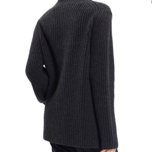 Theory Karenia Cashmere And Felted Wool Turtleneck Sweater sz M - Picture 3 of 6